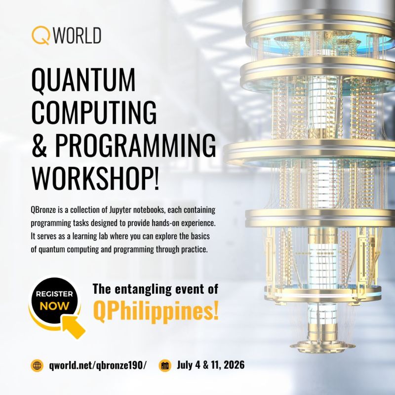 QBronze190 – Quantum Computing & Programming Workshop by QWorld | Register Now